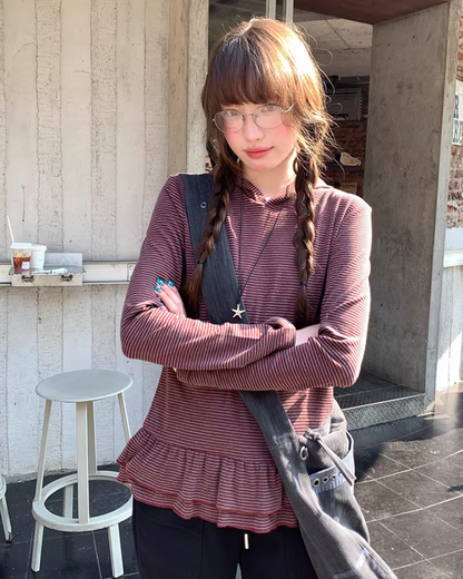 Border Frill Hoodie BU0147