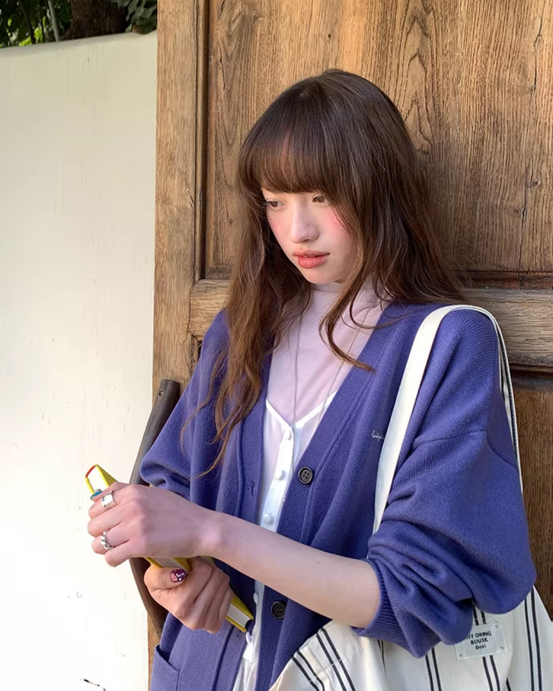 Pocket Color Knit Cardigan BU0149