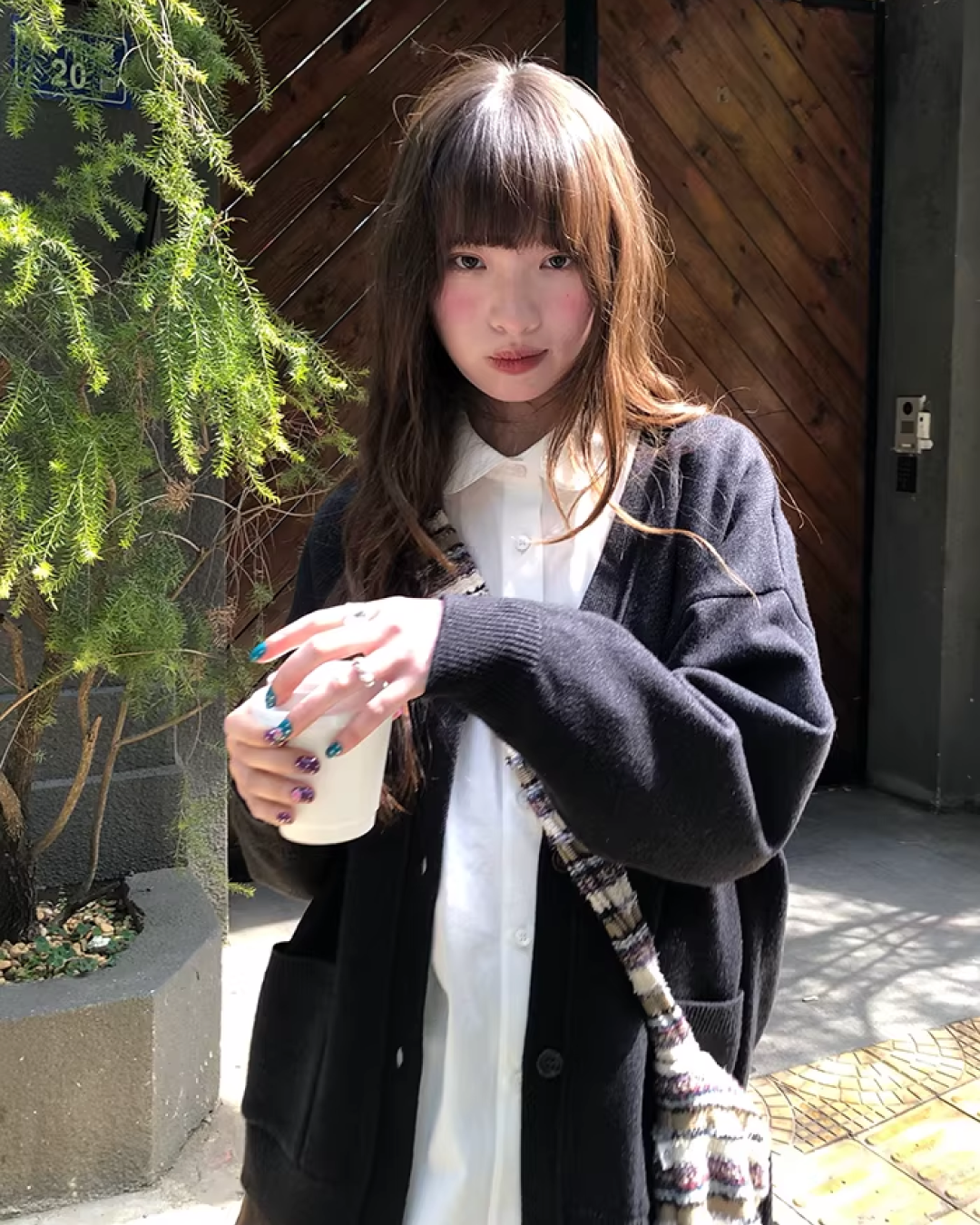 Pocket Color Knit Cardigan BU0149