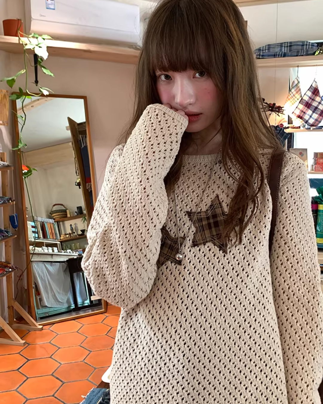 Star Holed Knit  BU0151