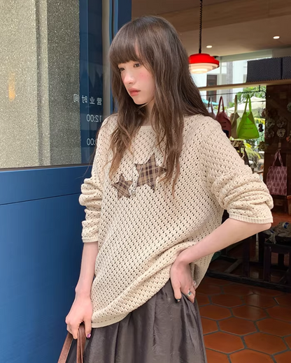 Star Holed Knit  BU0151