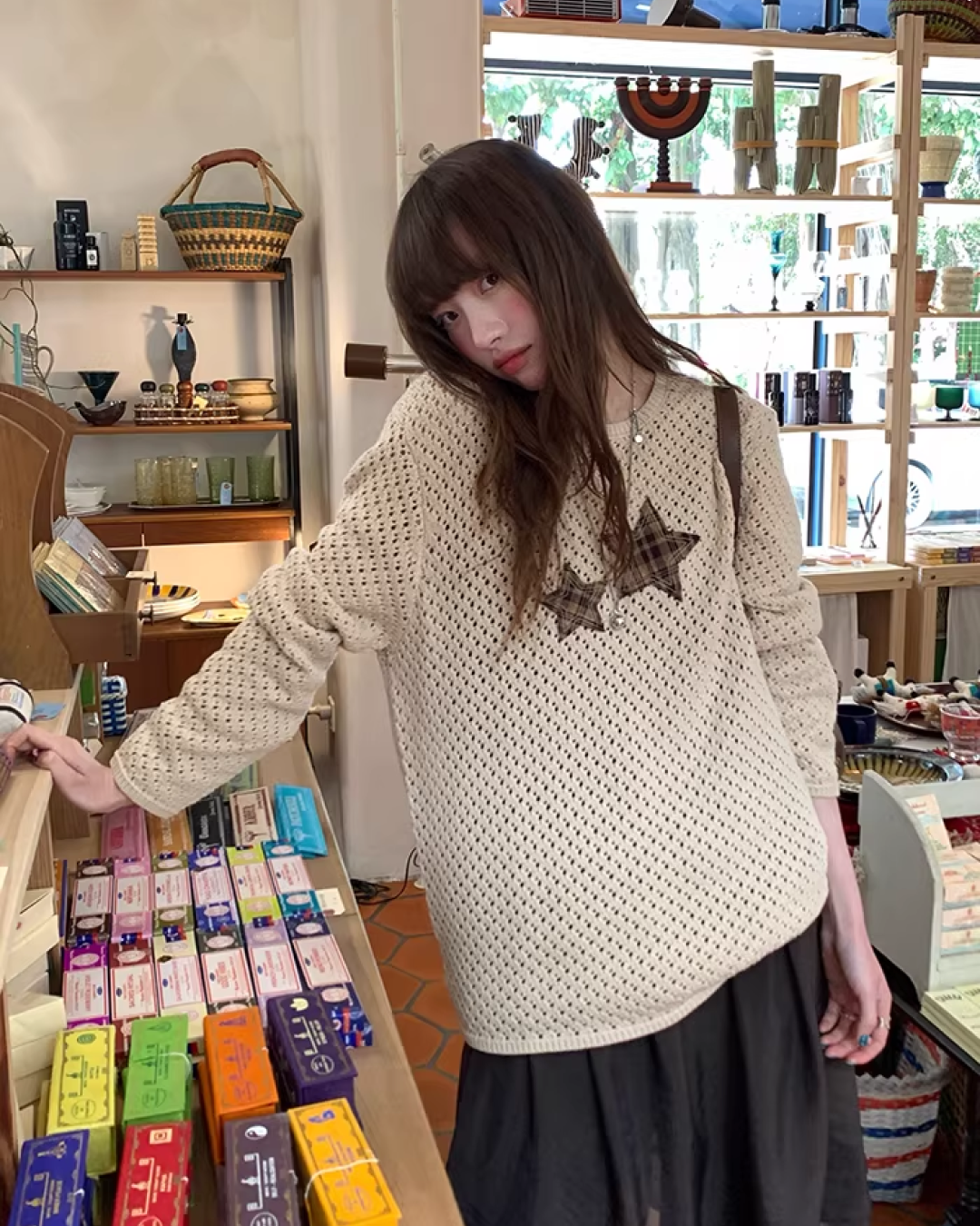 Star Holed Knit  BU0151