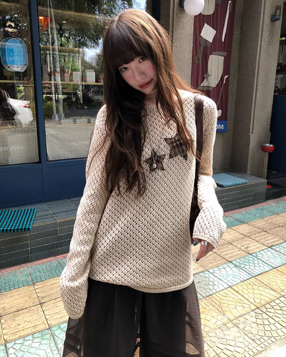 Star Holed Knit  BU0151