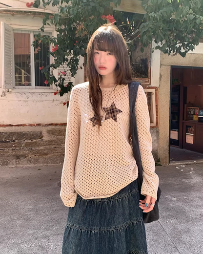 Star Holed Knit  BU0151