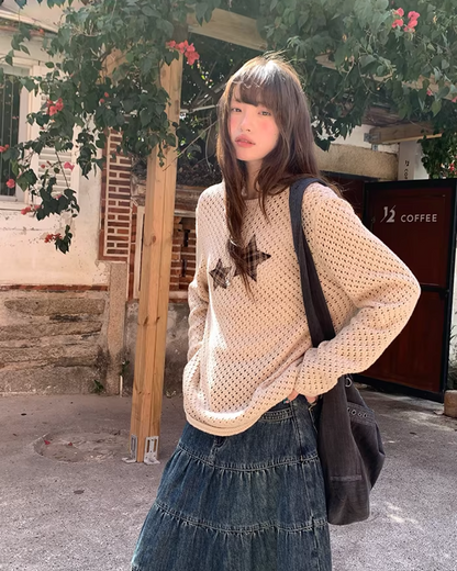 Star Holed Knit  BU0151