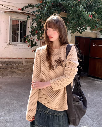 Star Holed Knit  BU0151