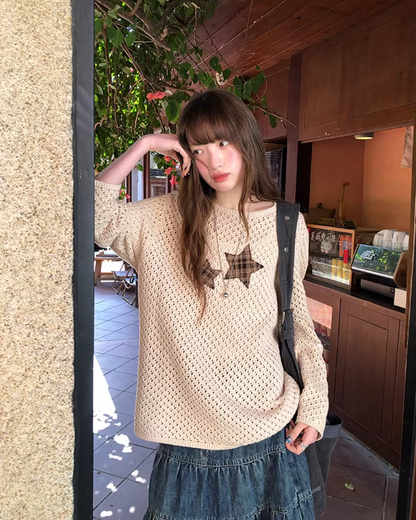 Star Holed Knit  BU0151