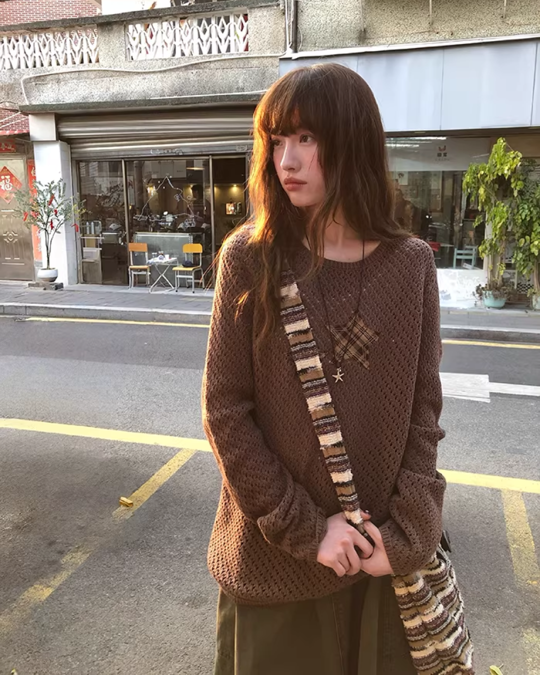 Star Holed Knit  BU0151