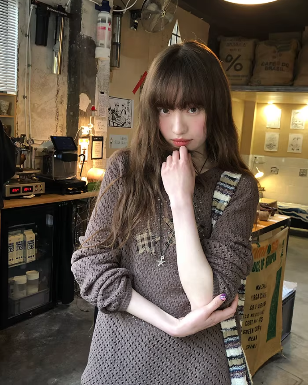 Star Holed Knit  BU0151