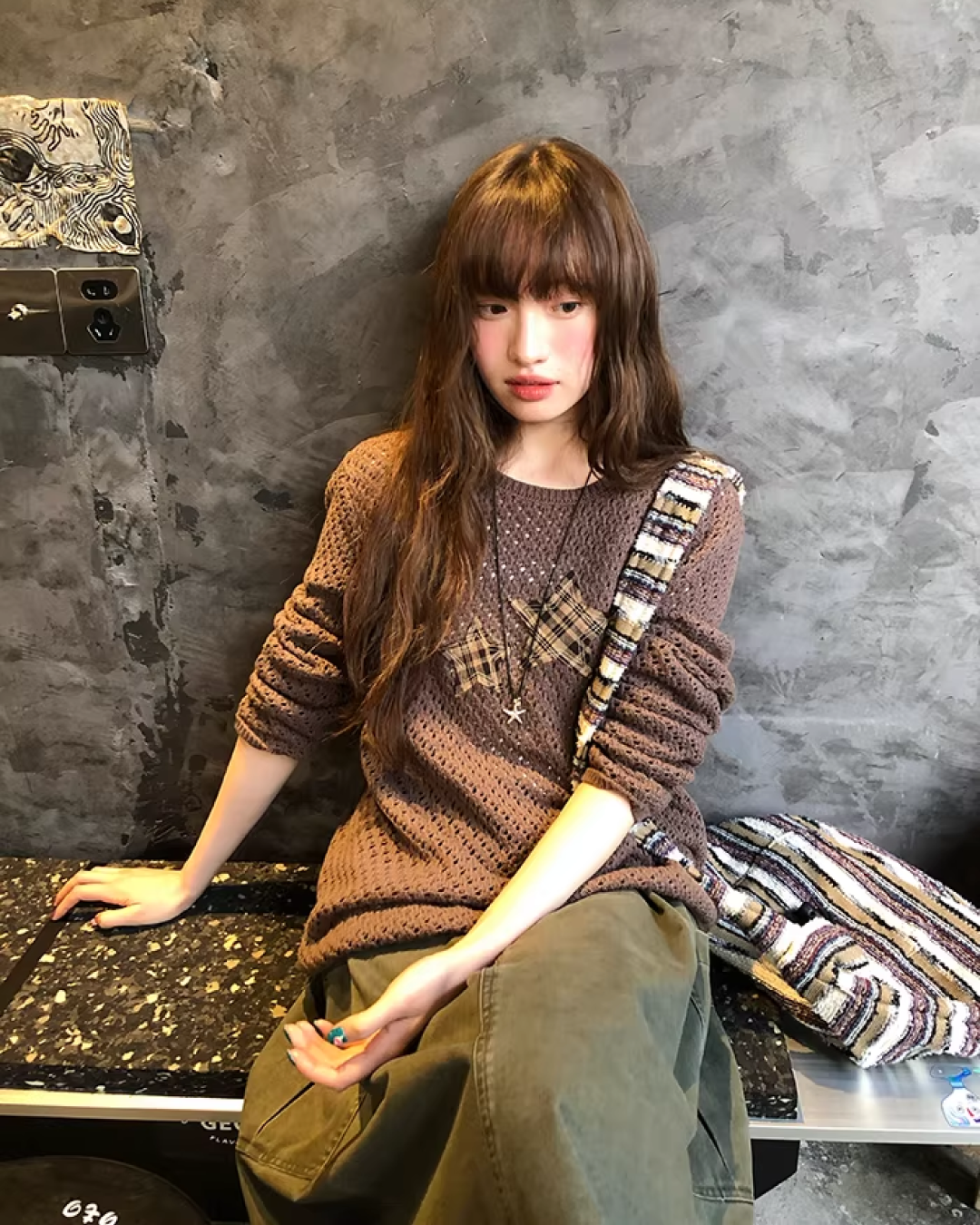 Star Holed Knit  BU0151