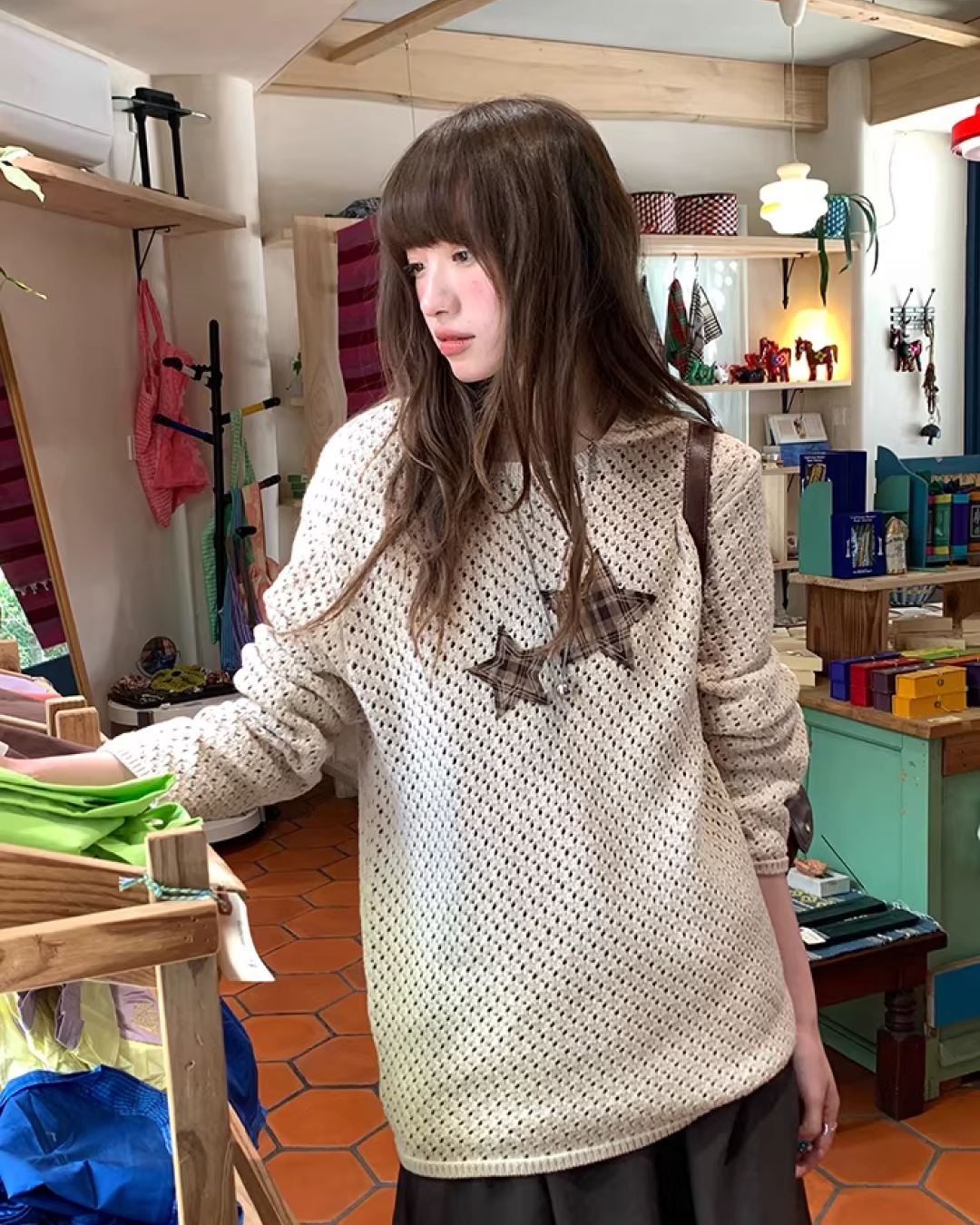 Star Holed Knit  BU0151