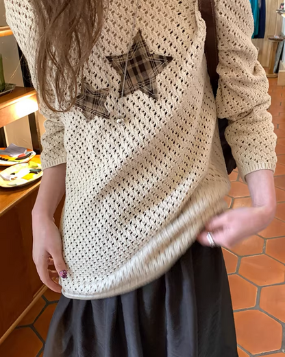 Star Holed Knit  BU0151