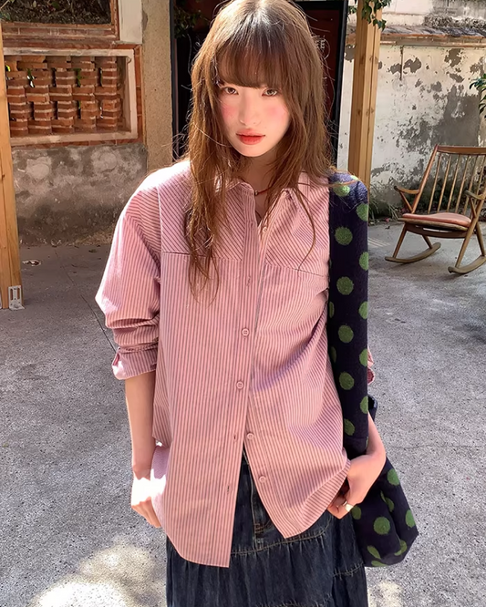 Stripe Color Shirt  BU0154