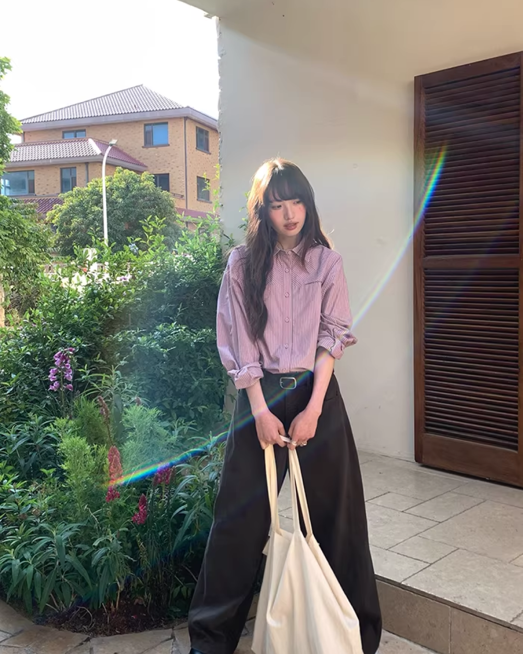 Stripe Color Shirt  BU0154