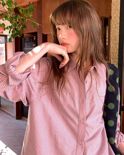 Stripe Color Shirt  BU0154