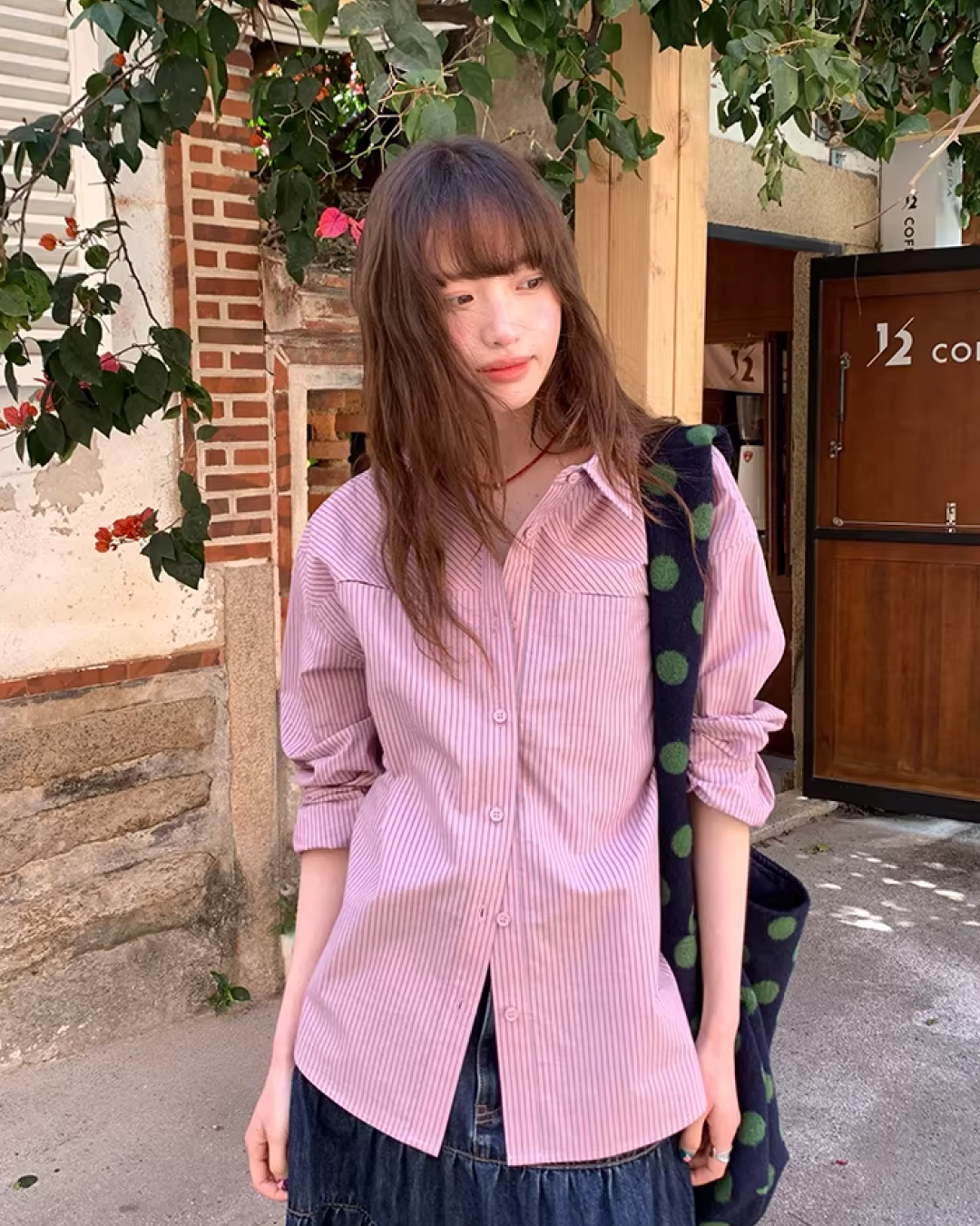 Stripe Color Shirt  BU0154