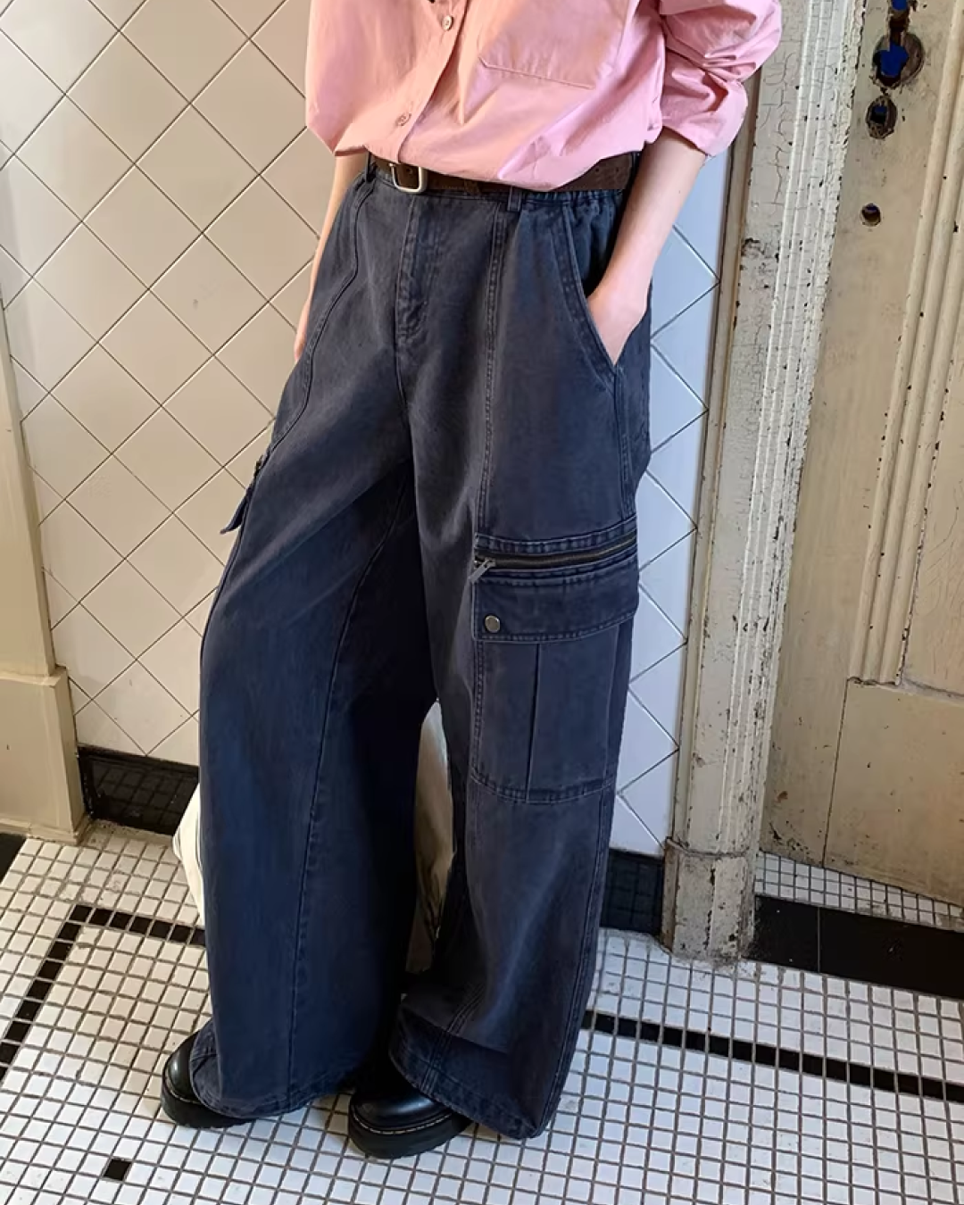 Side Zip Pocket Pants  BU0156