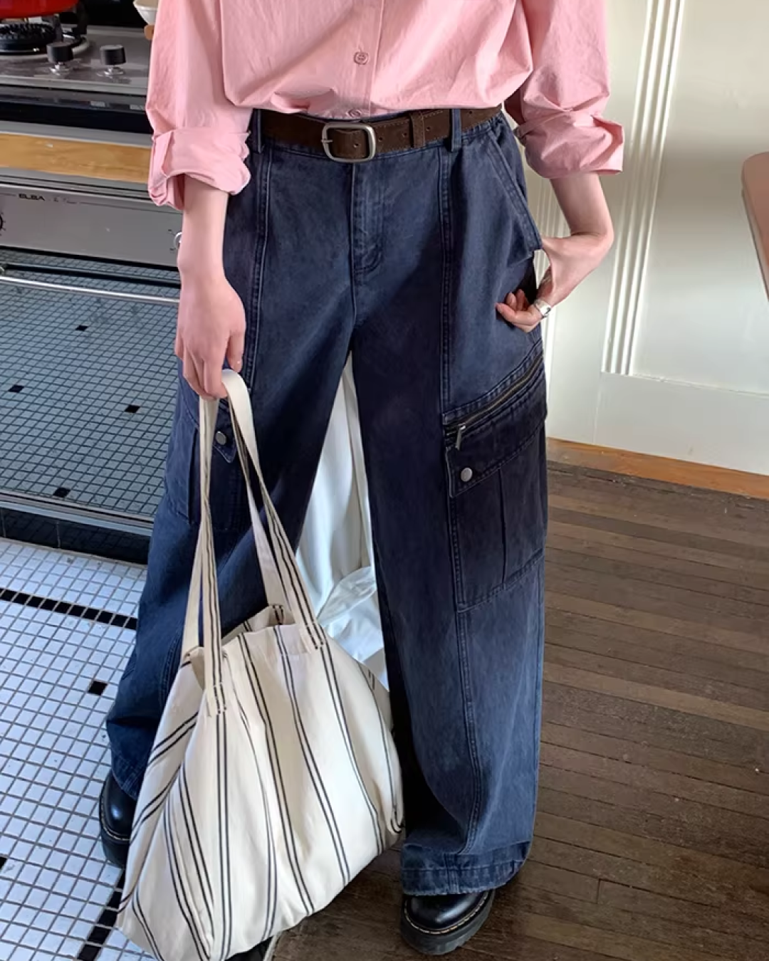 Side Zip Pocket Pants  BU0156