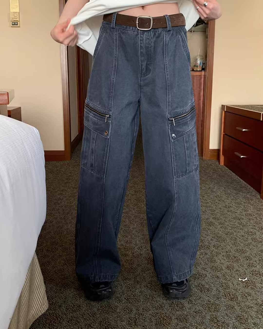 Side Zip Pocket Pants  BU0156