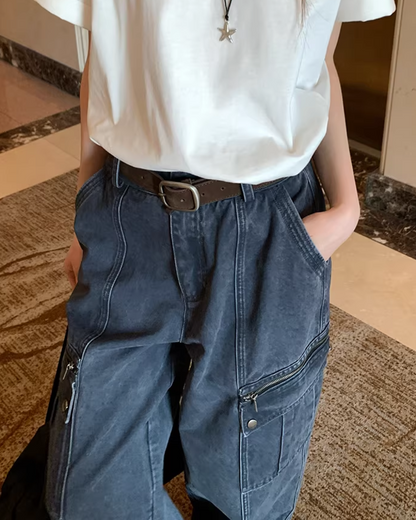 Side Zip Pocket Pants  BU0156