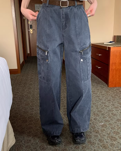 Side Zip Pocket Pants  BU0156