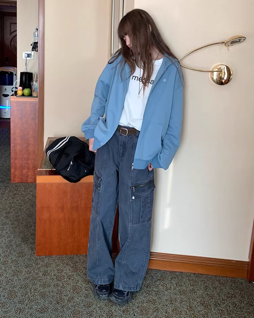 Side Zip Pocket Pants  BU0156