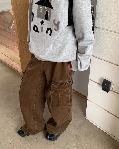 Side Zip Pocket Pants  BU0156