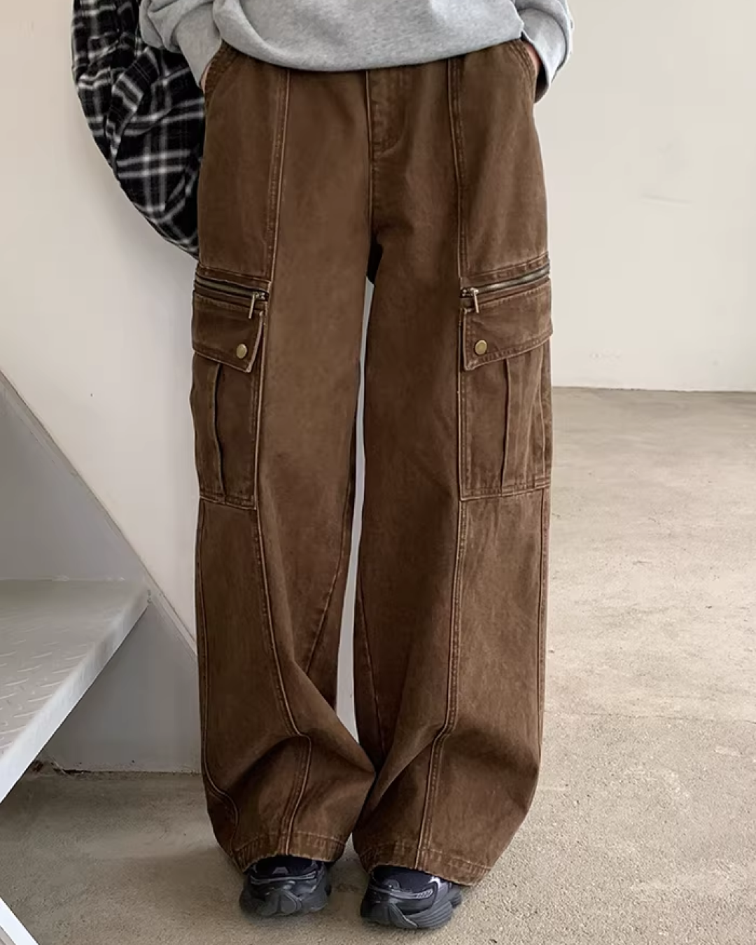 Side Zip Pocket Pants  BU0156