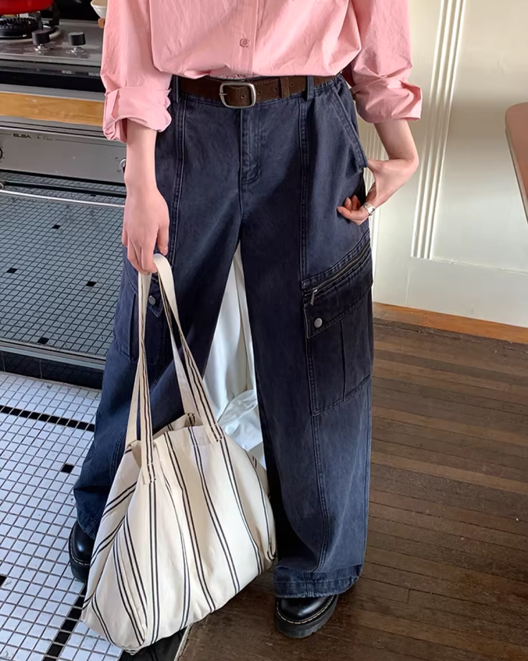 Side Zip Pocket Pants  BU0156