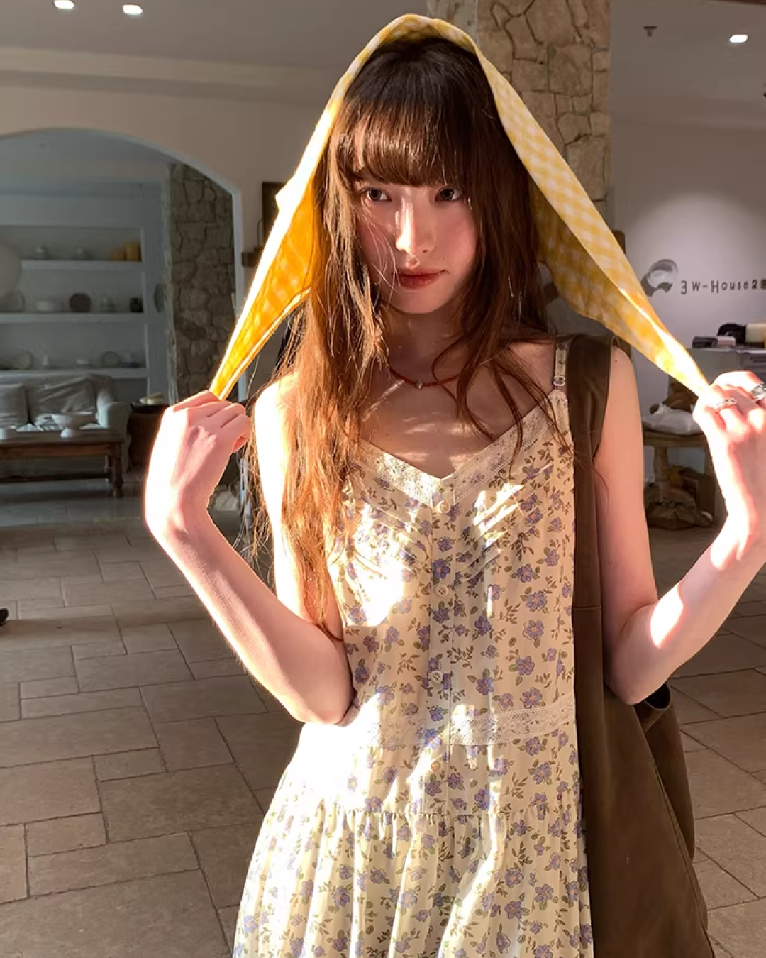 Flower Printed Camisole Dress  BU0160