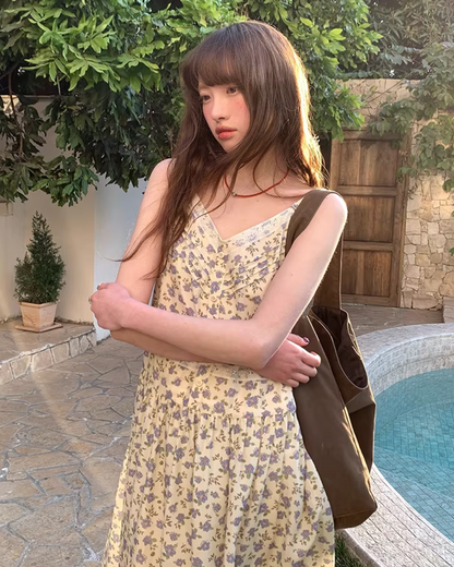 Flower Printed Camisole Dress  BU0160