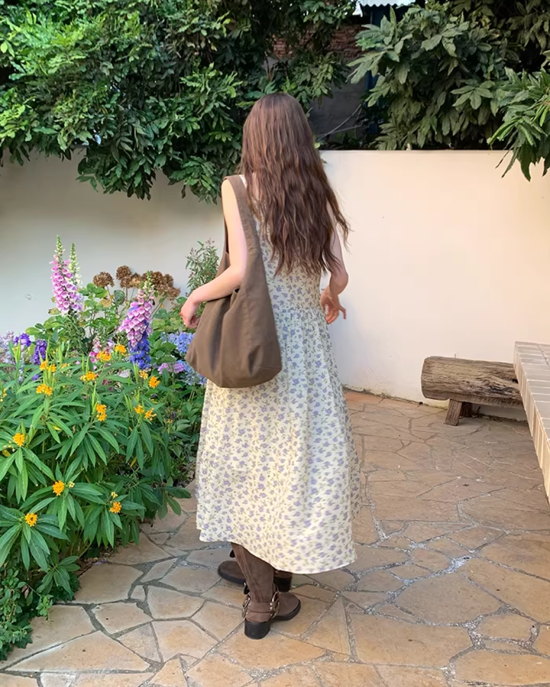 Flower Printed Camisole Dress  BU0160