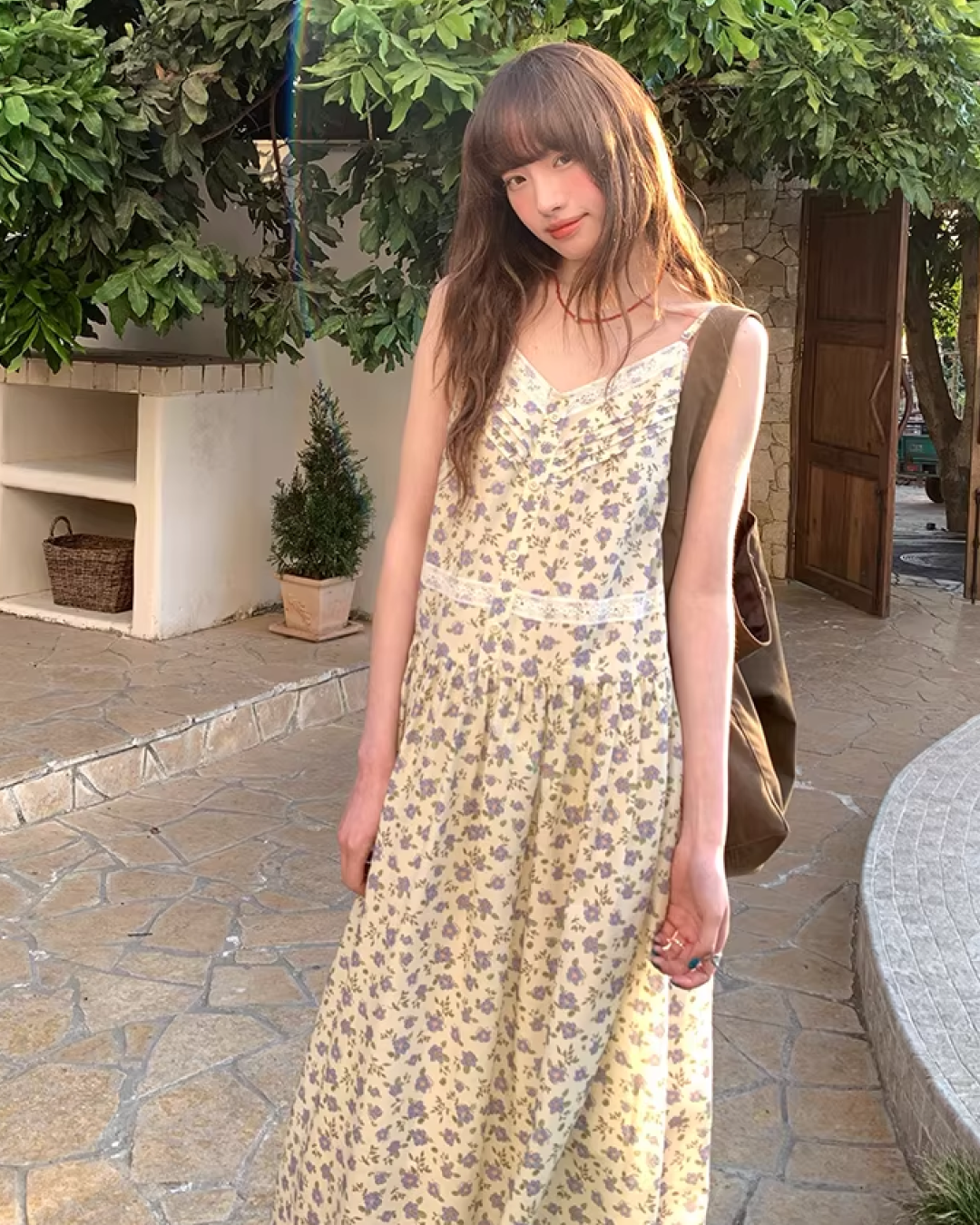 Flower Printed Camisole Dress  BU0160