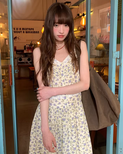 Flower Printed Camisole Dress  BU0160