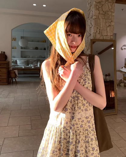 Flower Printed Camisole Dress  BU0160