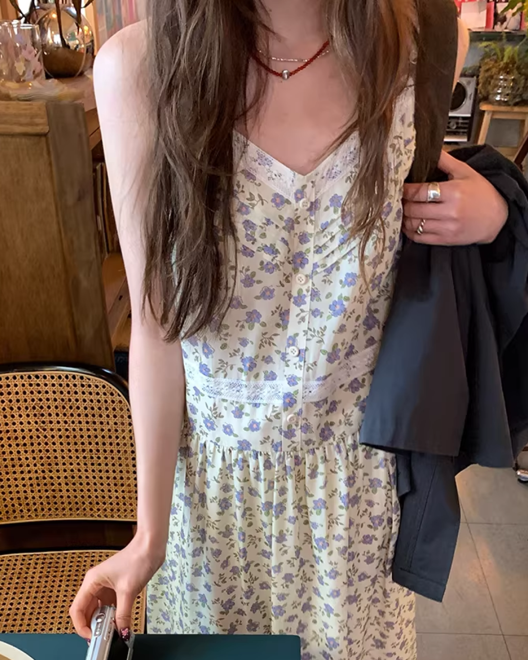 Flower Printed Camisole Dress  BU0160