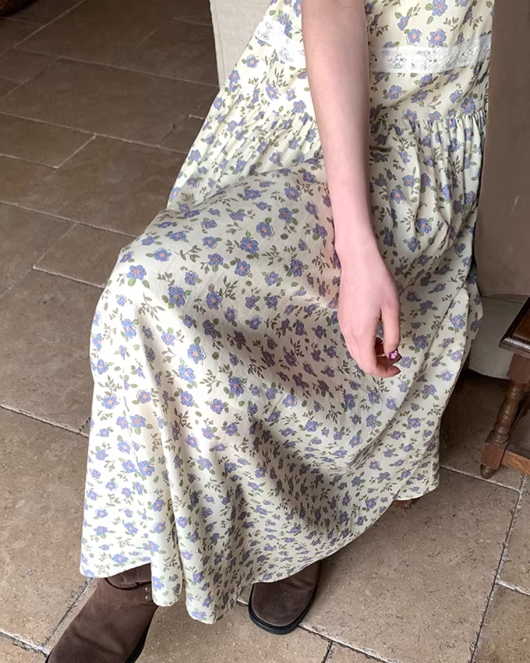 Flower Printed Camisole Dress  BU0160