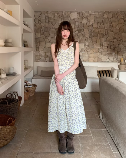 Flower Printed Camisole Dress  BU0160