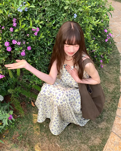 Flower Printed Camisole Dress  BU0160