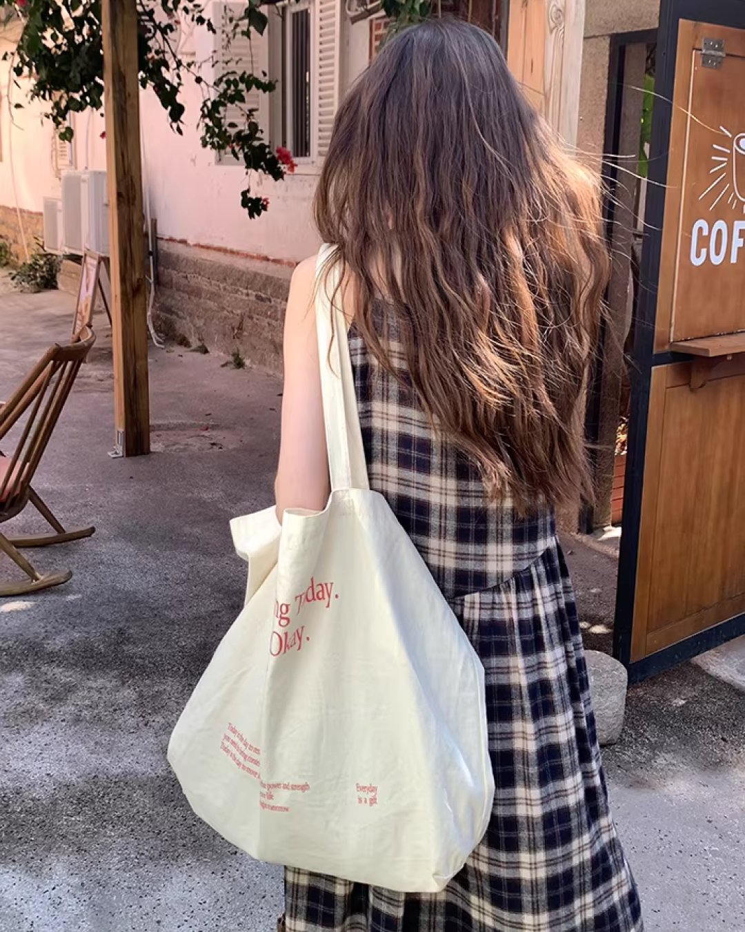 Check Camisole Dress  BU0161