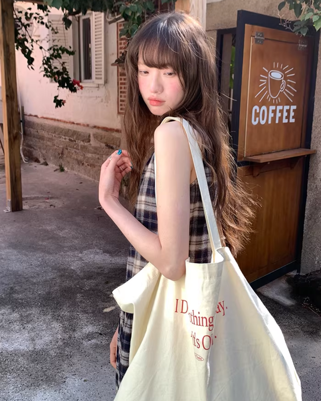 Check Camisole Dress  BU0161