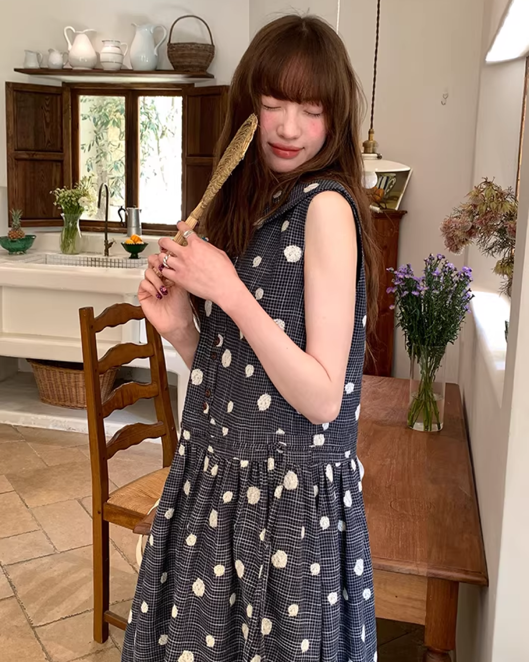 Polka Dot Pattern Dress BU0162