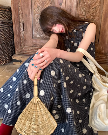 Polka Dot Pattern Dress BU0162