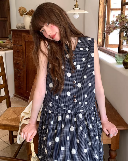 Polka Dot Pattern Dress BU0162