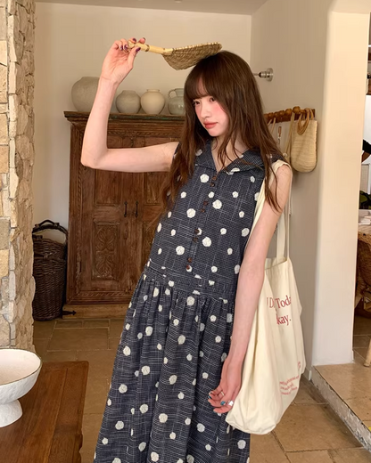 Polka Dot Pattern Dress BU0162