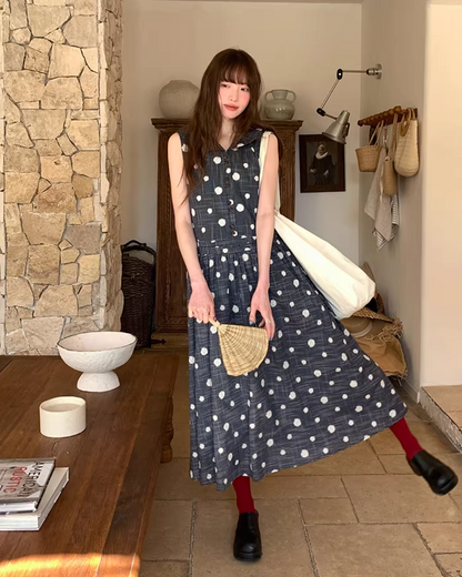 Polka Dot Pattern Dress BU0162