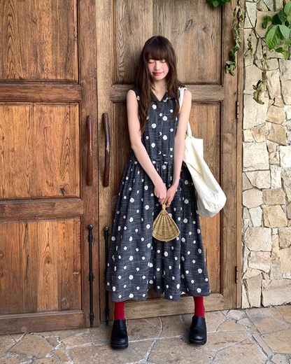 Polka Dot Pattern Dress BU0162