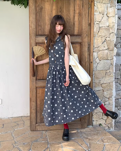 Polka Dot Pattern Dress BU0162