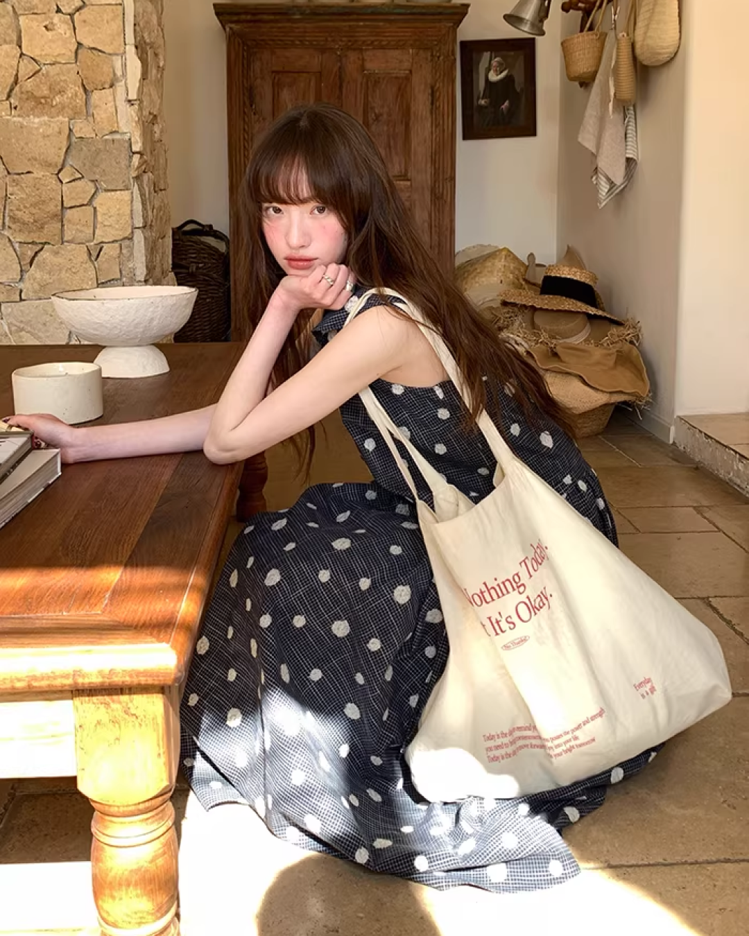 Polka Dot Pattern Dress BU0162