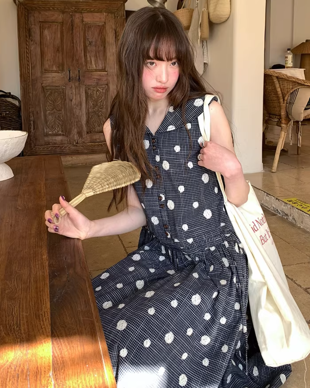 Polka Dot Pattern Dress BU0162